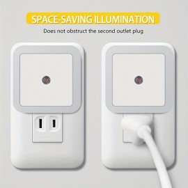 LED Night Light Lamp With Smart Sensor Dusk To Dawn Sensor, Daylight White, 0.5W Plug-in LED Night Light Lamp With Smart Sensor Dusk To Dawn Sensor, Daylight White, 0.5W Plug-in