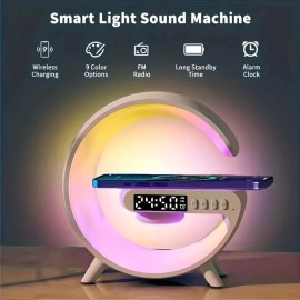 Portable Mobile Phone Wireless Charging, High Sound Quality Sound, Colorful Atmosphere Light, Digital Display Clock, Super Multifunctional Should Have Everything, Indoor Home Life Good Things, Outdoor Travel Camping Essential