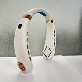 Stay Cool And Comfortable Portable Neck Fan USB Charging Digital Display, 5-speed Mini Fan Cool Portable Fan, Perfect Gift For Birthday/Christmas, For Fishing/Camping/Travel