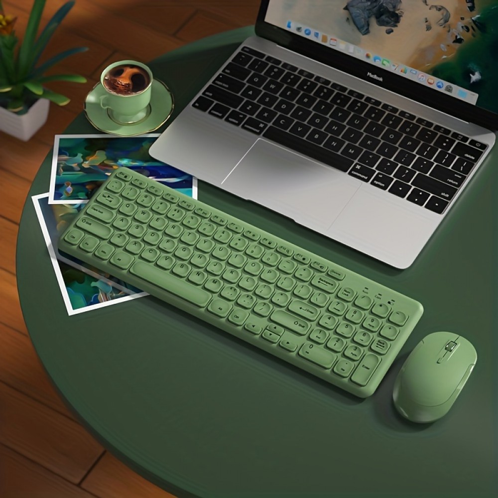 BOW Laptop External Keyboard Mouse Set Silent Desktop External Wireless Keyboard Mouse Typing Dedicated Office BOW Laptop External Keyboard Mouse Set Silent Desktop External Wireless Keyboard Mouse Typing Dedicated Office