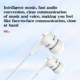 High-Quality Semi In-Ear Wired Headphones with Microphone - Perfect for Mobile Phones, Computers, Games, Karaoke & More! High-Quality Semi In-Ear Wired Headphones with Microphone - Perfect for Mobile Phones, Computers, Games, Karaoke & More!