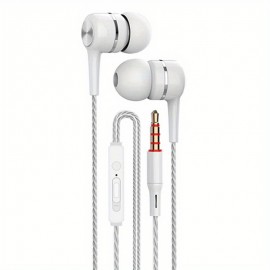 High-Quality Semi In-Ear Wired Headphones with Microphone - Perfect for Mobile Phones, Computers, Games, Karaoke & More! High-Quality Semi In-Ear Wired Headphones with Microphone - Perfect for Mobile Phones, Computers, Games, Karaoke & More!