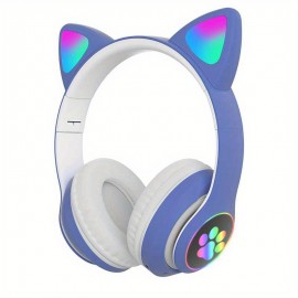 Head-mounted Wireless Headset Explosive Spot LED Luminous Cat Claw Cat Ear Wireless Headset