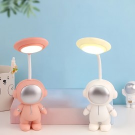 USB Astronaut Small Desk Lamp Student Desk Eye Protection LED Bedside Bed Night Light Multi-colored