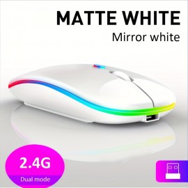 Rechargeable Wireless Mouse - Portable, Ergonomic & Soundless - Perfect For PC, Tablet, Macbook & Office Use