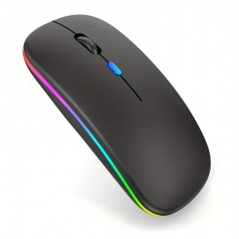 Rechargeable Wireless Mouse With 2.4GHz USB RGB 1600DPI Mouse For Computer Laptop Tablet PC Macbook Gaming Mouse Gamer