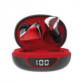 TWS In-Ear Stereo Headphones: LED Display, 590.55inch Auto Pairing, Active Noise Reduction, IPX6 Waterproof & Dustproof, Volume Control, Voice Answer & Summon Siri - Wireless Charging Case Included!