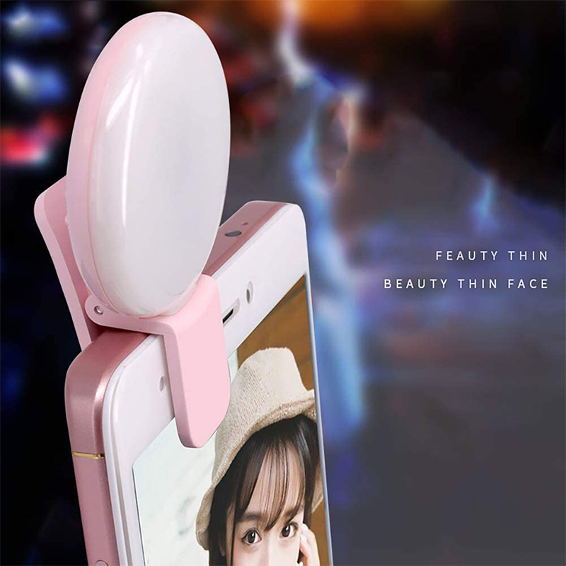 selfie ring light portable clip on selfie fill light battery operated led fill light for mobile phone details 3