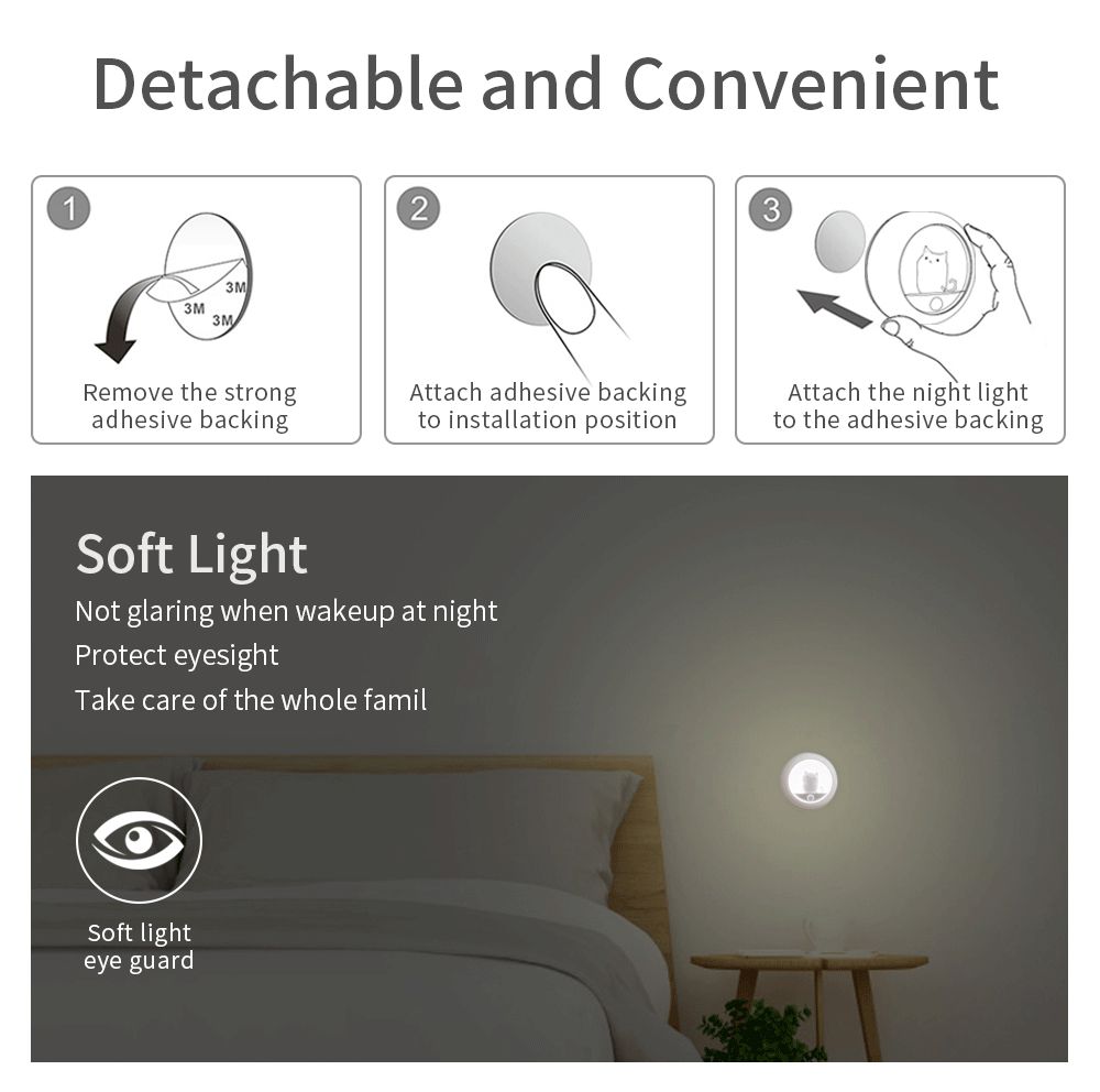 sensing lamp intelligent human body induction night light kitten induction lamp k610 for kids room kids night light for girls baby boy toddler gifts details 3