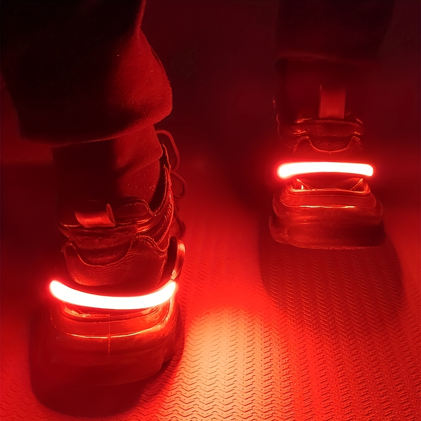 led shoe light clips stay safe while running and cycling at night with bright easy to attach gear details 3