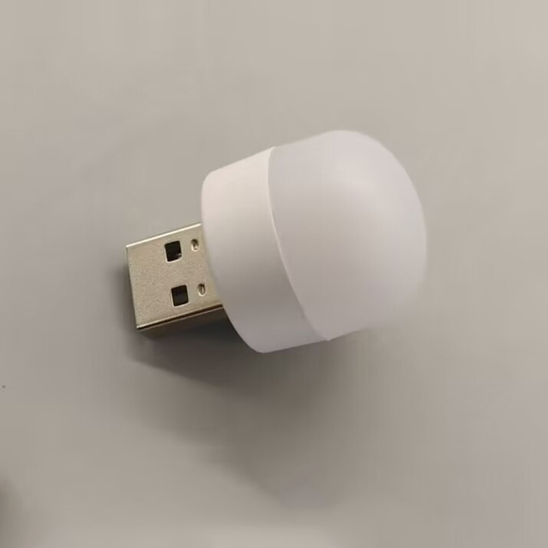 mini usb night light warm white eye protection book reading light usb plug for computer mobile power charging led night lamp details 4