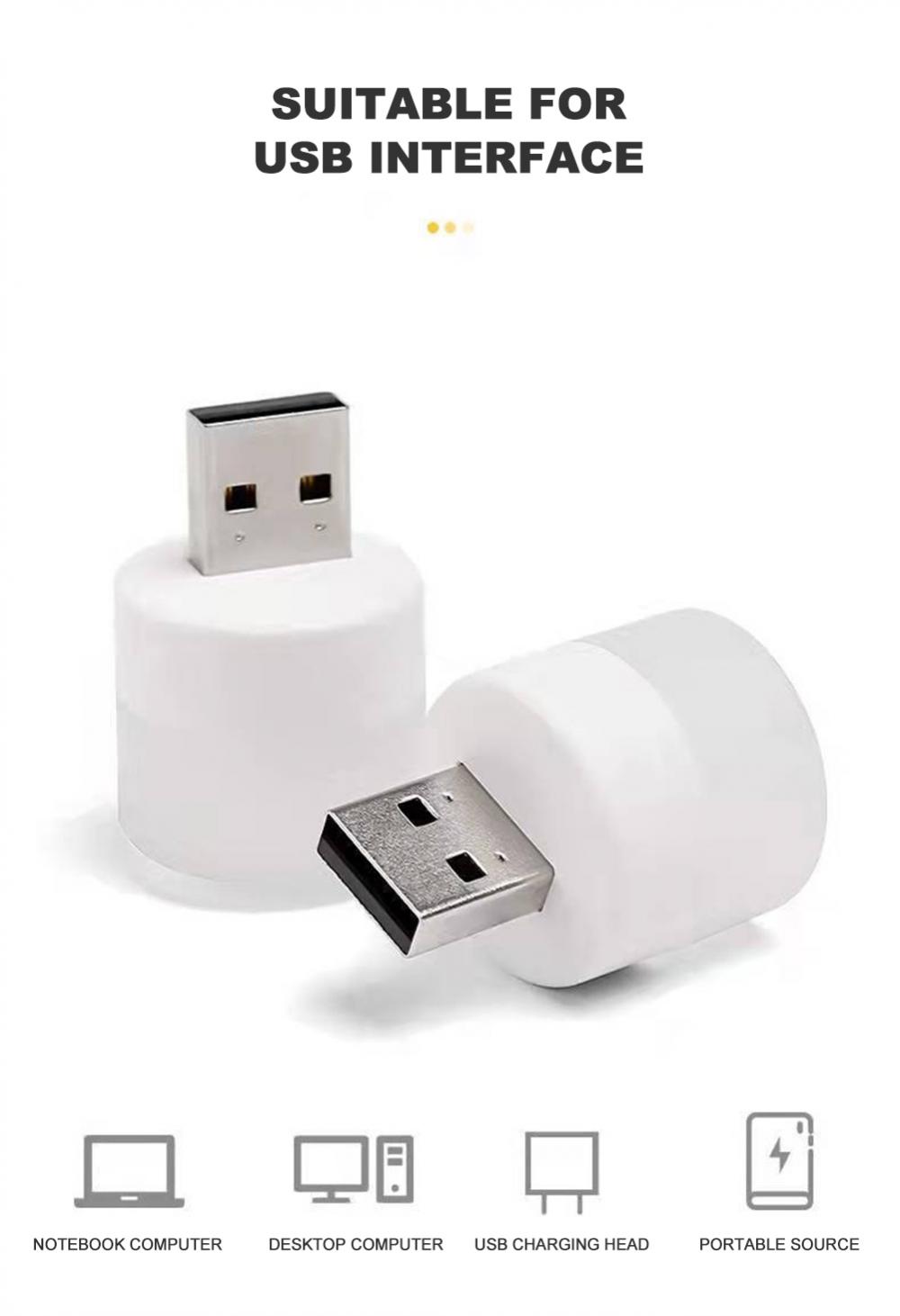 rechargeable led night lights: usb powered, 5 pcs rechargeable lamp usb lamp mini led night light power bank charging usb book lights small round reading desk lamp bulb details 5