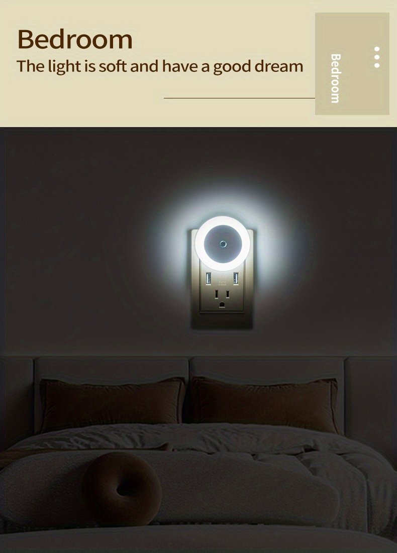 new brightness sensing night light details 3