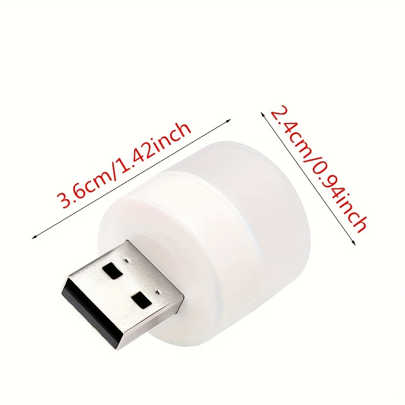 5 pcs usb small night light mini creative portable soft light eye care led small round light available for student dormitory childrens bedside light usb plug in details 0