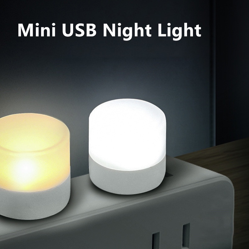 10pcs mini usb night light warm white eye protection book reading light usb plug computer mobile power charging led night lamp details 0