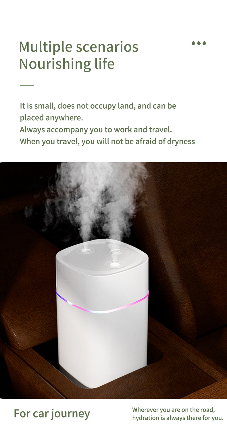 humidifier 600ml cool mist maker purifier usb ultrasonic aroma essential oil diffuser romantic mini colorful air humidifier details 6