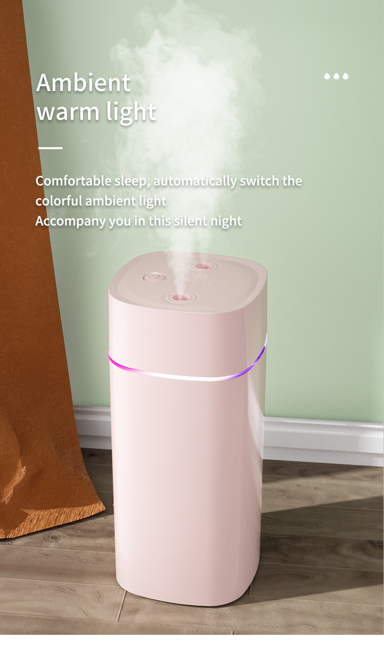 humidifier 600ml cool mist maker purifier usb ultrasonic aroma essential oil diffuser romantic mini colorful air humidifier details 7