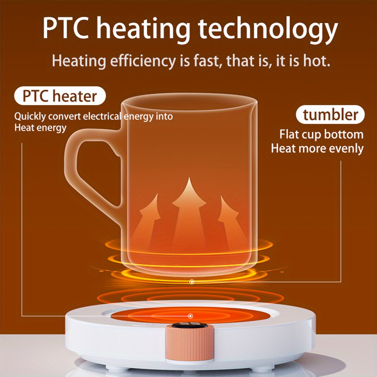 heating coaster three gears adjust constant temperature warming cup 55 degrees hot milk machine heating base insulated cup warming coaster details 1