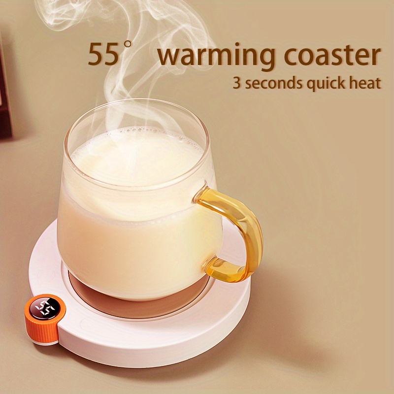 heating coaster three gears adjust constant temperature warming cup 55 degrees hot milk machine heating base insulated cup warming coaster details 4