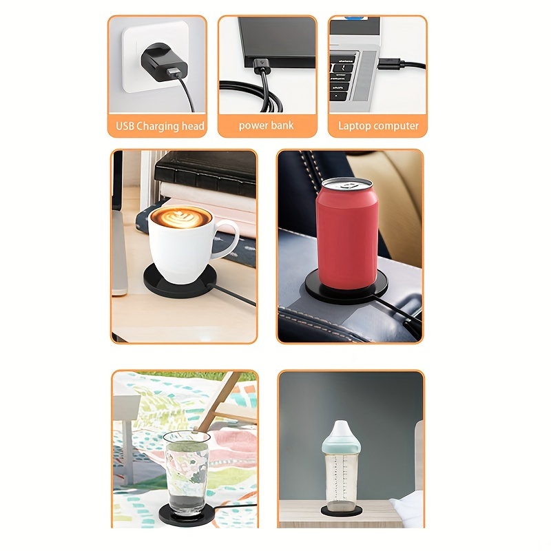 USB Interface Heating Milk Coffee Automatic Insulation Constant Temperature Coaster Without Battery details 3