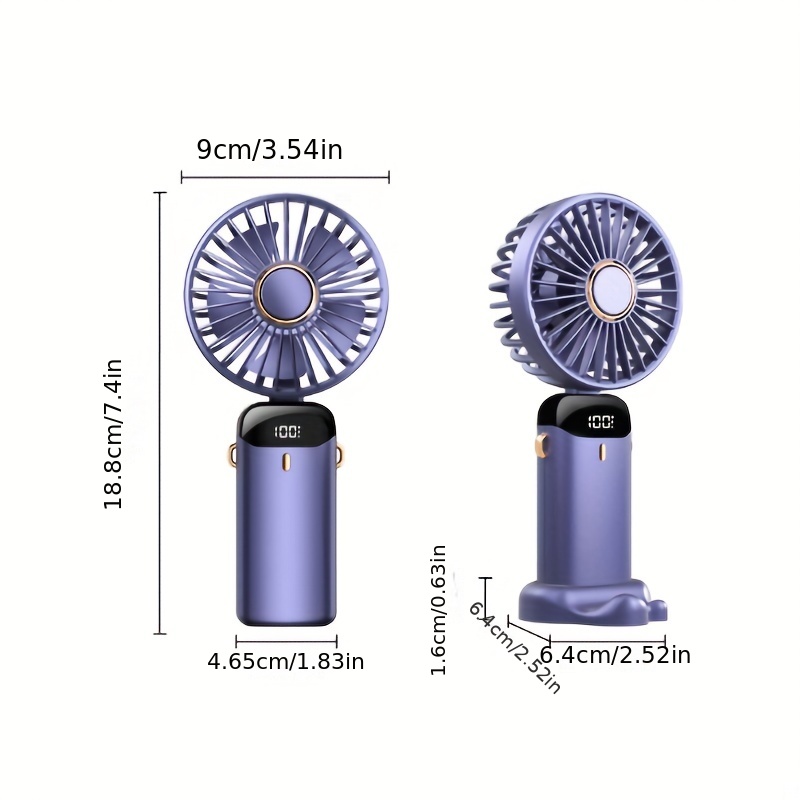 usb outdoor foldable portable handheld fan classroom office desktop mute small fan details 0