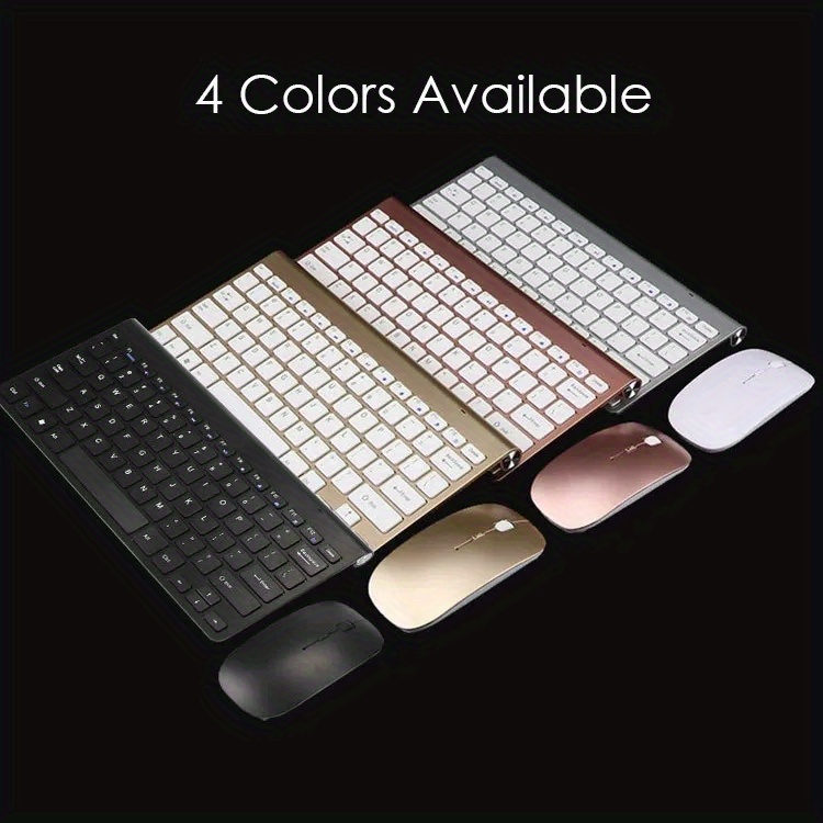 wireless keyboard and mouse ultra slim combo 2 4g silent compact usb mouse and scissor switch keyboard set with cover 2 aaa and 2 aaa batteries for pc laptop windows mac details 6