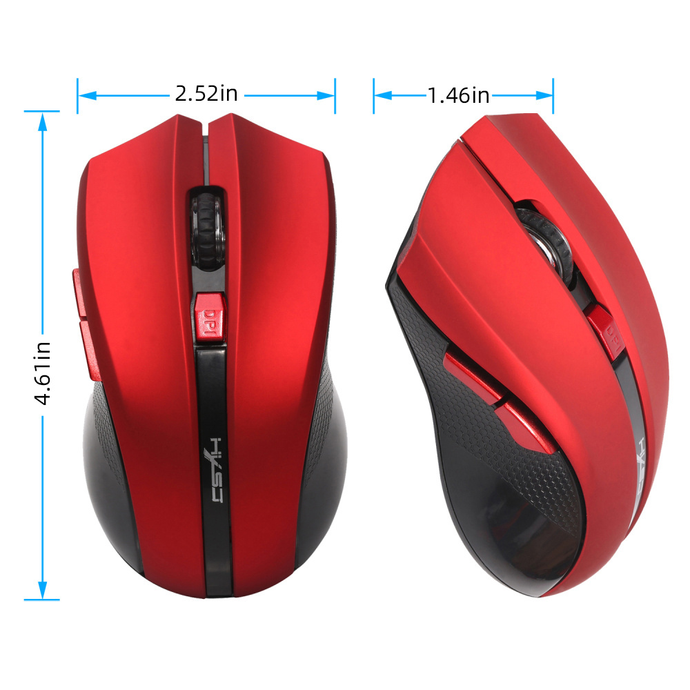 upgrade your home office with this plug play usb wireless mouse 1600dpi 6 button adjustable details 3