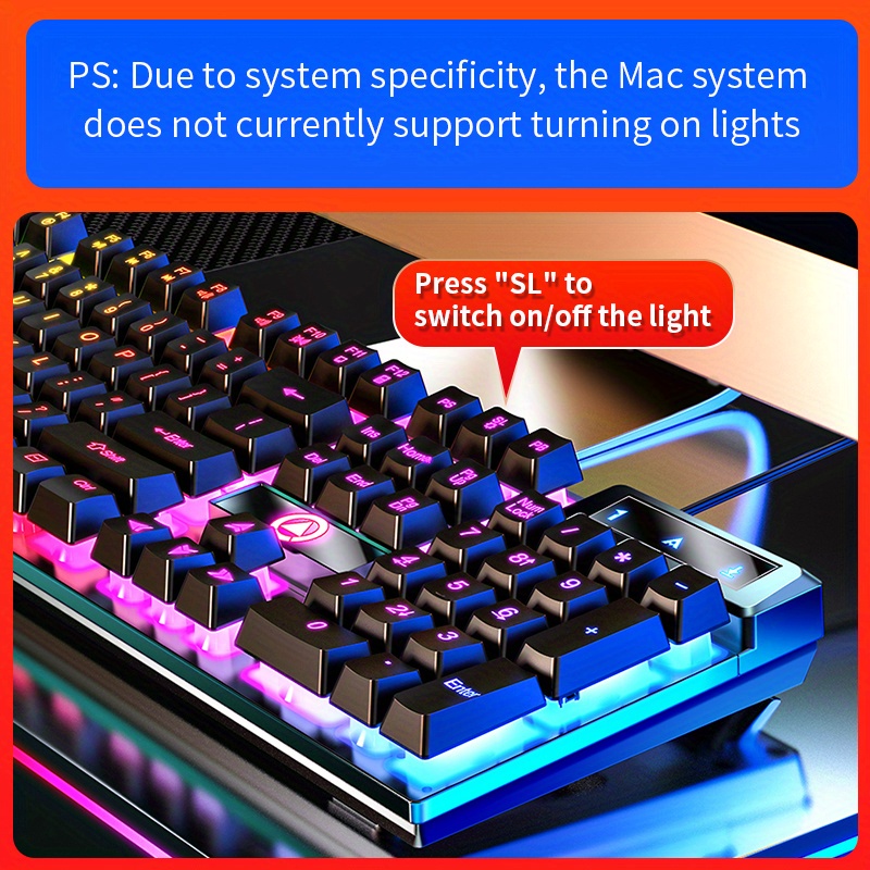 upgrade your gaming experience with a colorful cool usb keyboard details 0