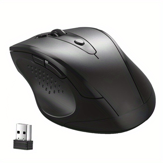 2 4ghz wireless mouse for computer pc gaming mouse with usb receiver laptop accessories for windows win 7 2000 xp vista details 6