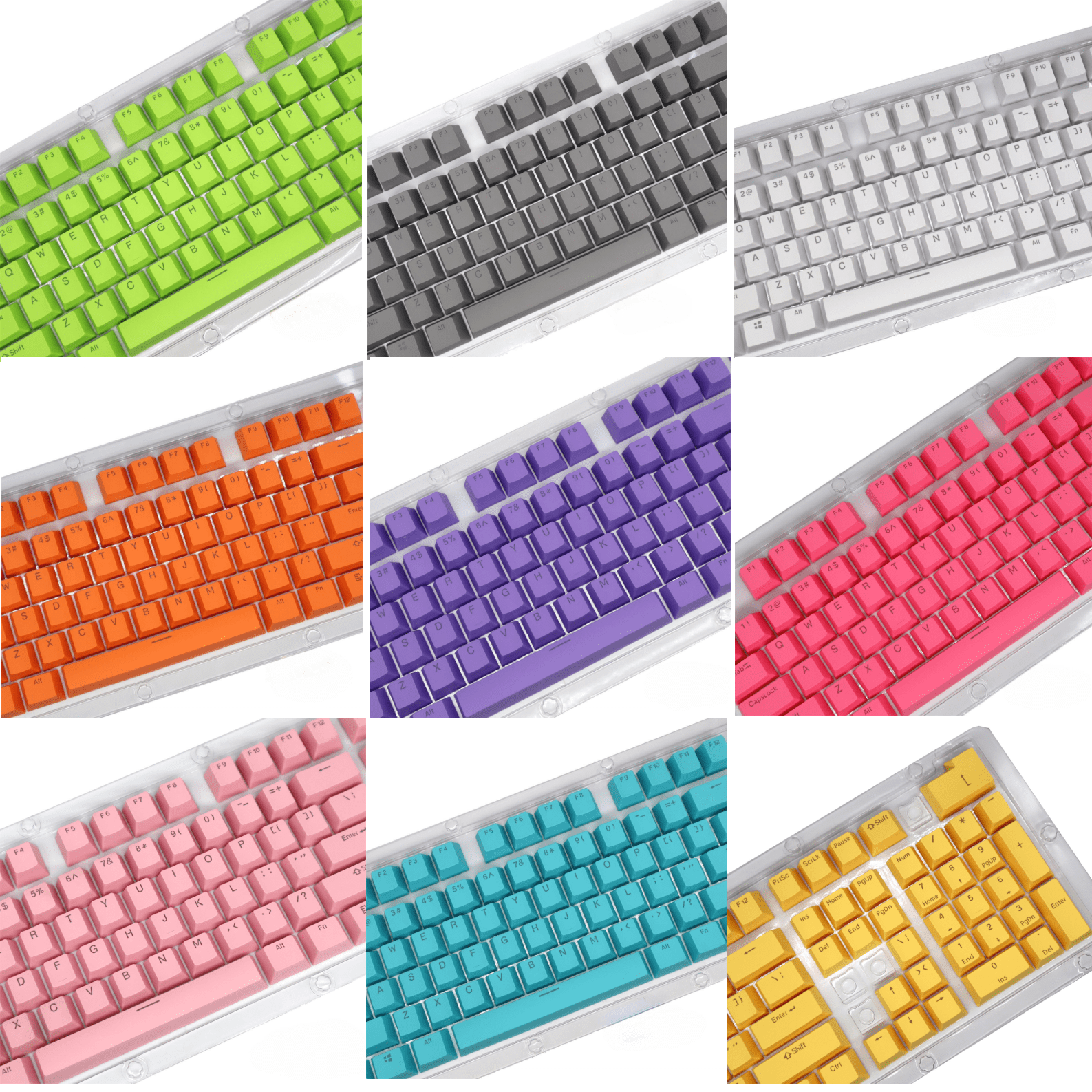 oem profile keycaps 104 keys abs double shot for diy custom mechanical keyboard keycaps desktop computer backlight keycaps kit details 2