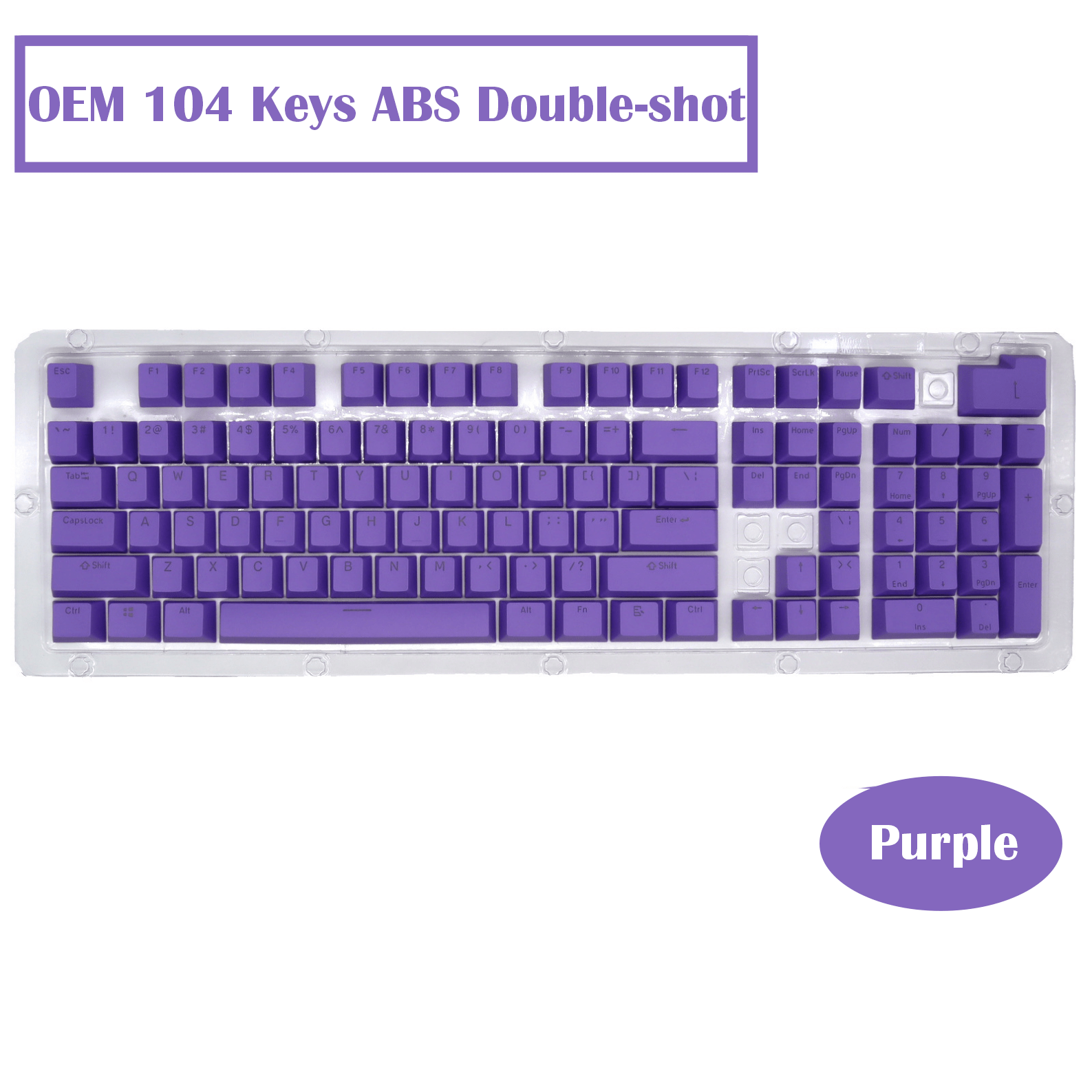 oem profile keycaps 104 keys abs double shot for diy custom mechanical keyboard keycaps desktop computer backlight keycaps kit details 4