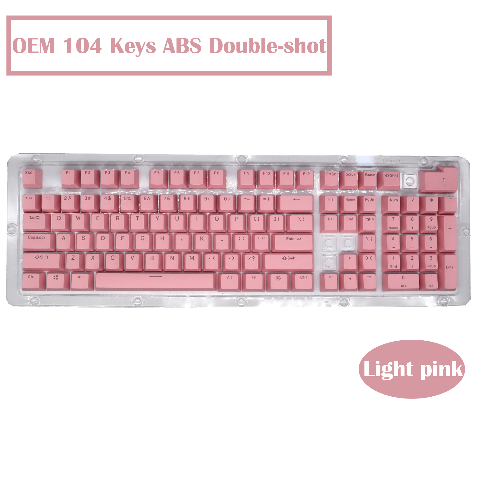 oem profile keycaps 104 keys abs double shot for diy custom mechanical keyboard keycaps desktop computer backlight keycaps kit details 6