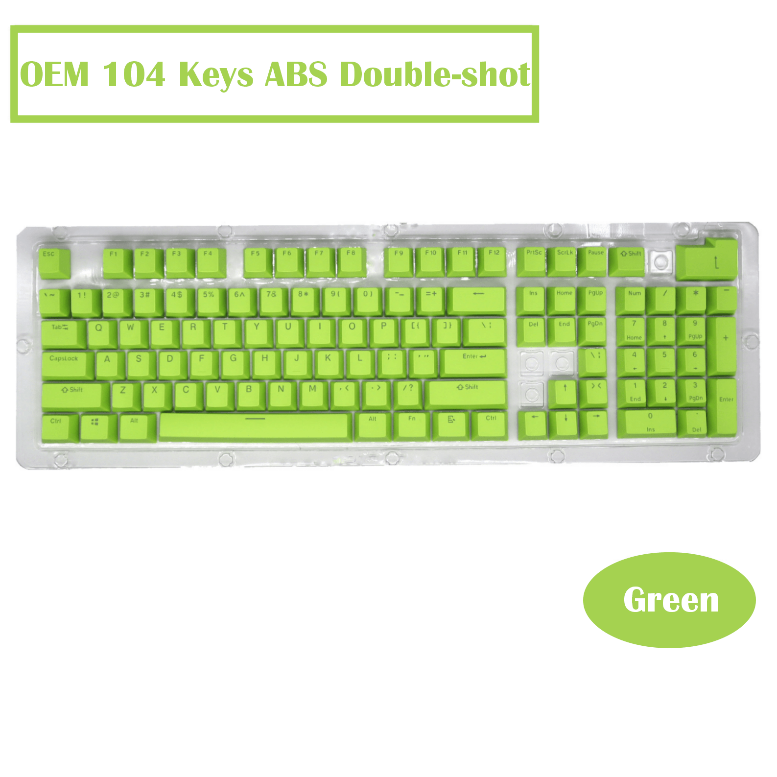 oem profile keycaps 104 keys abs double shot for diy custom mechanical keyboard keycaps desktop computer backlight keycaps kit details 7