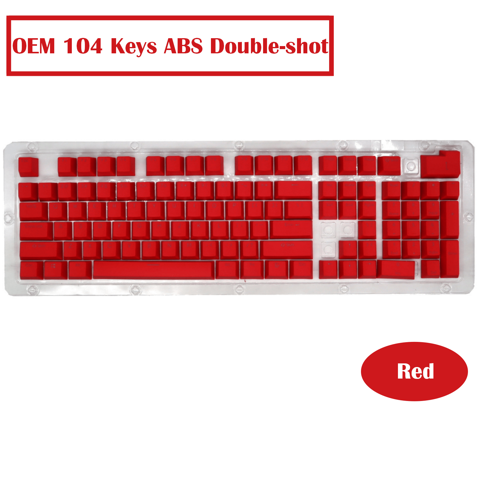 oem profile keycaps 104 keys abs double shot for diy custom mechanical keyboard keycaps desktop computer backlight keycaps kit details 10