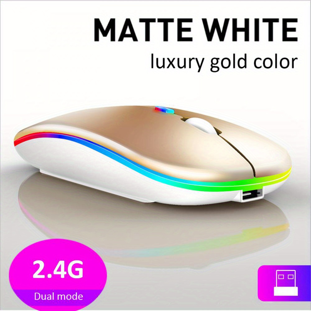 rechargeable wireless mouse portable ergonomic soundless perfect for pc tablet macbook office use details 7