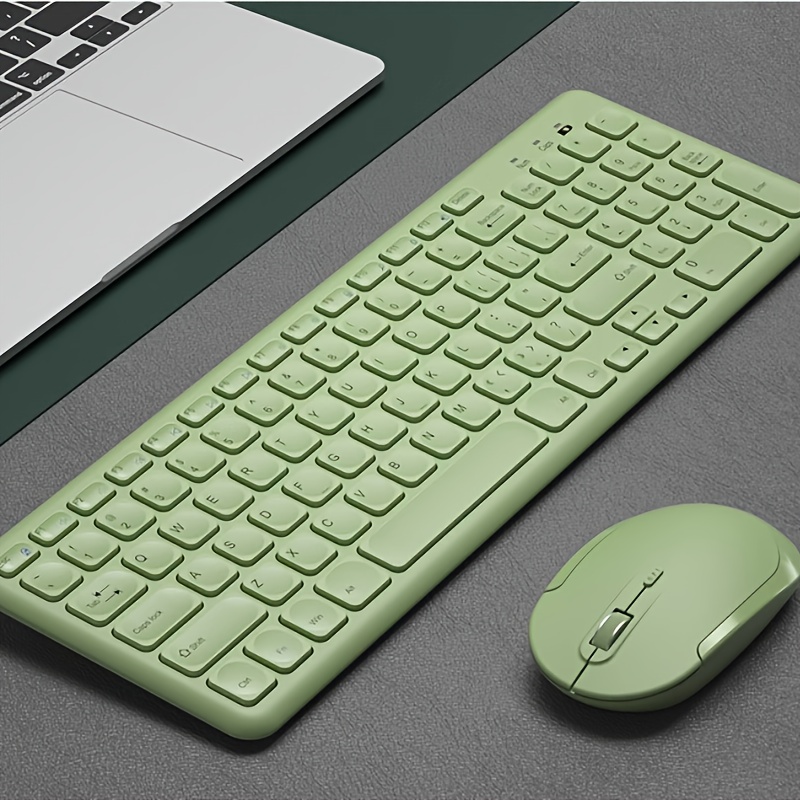 bow laptop external keyboard mouse set silent desktop external wireless keyboard mouse typing dedicated office details 0