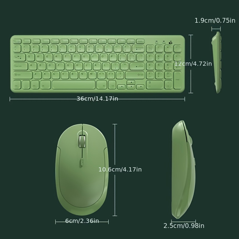 bow laptop external keyboard mouse set silent desktop external wireless keyboard mouse typing dedicated office details 1