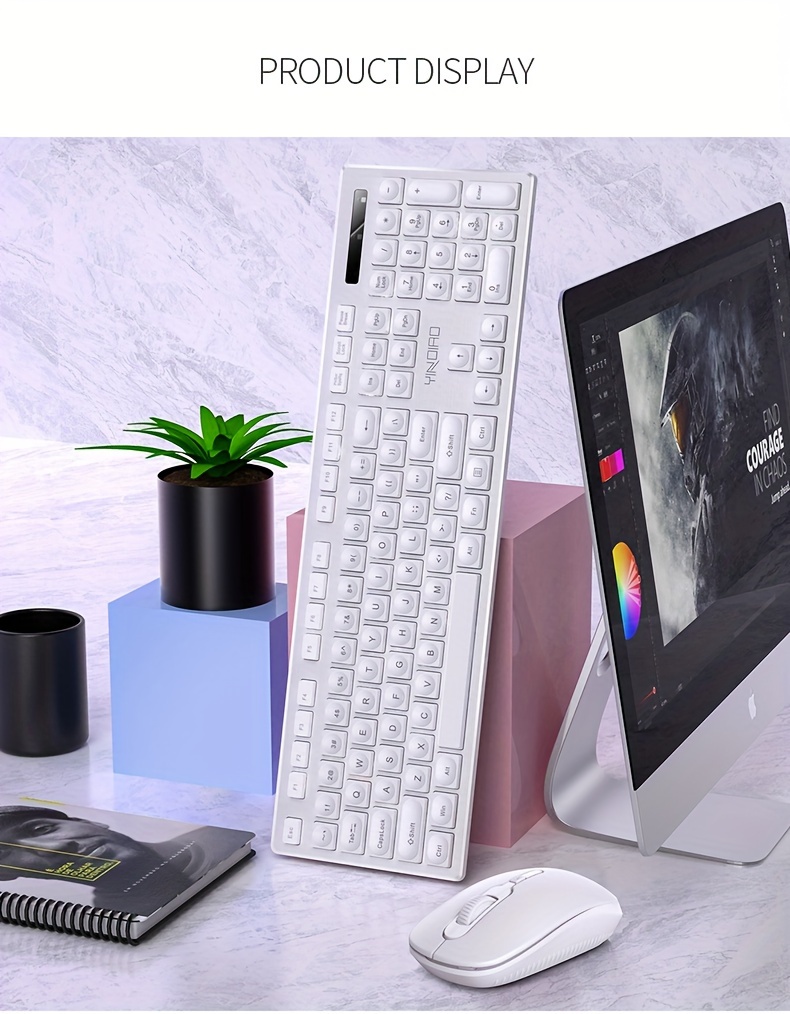 computer desktop notebook, yindiao wireless keyboard mouse set for computer desktop notebook silent soundless office gaming details 17