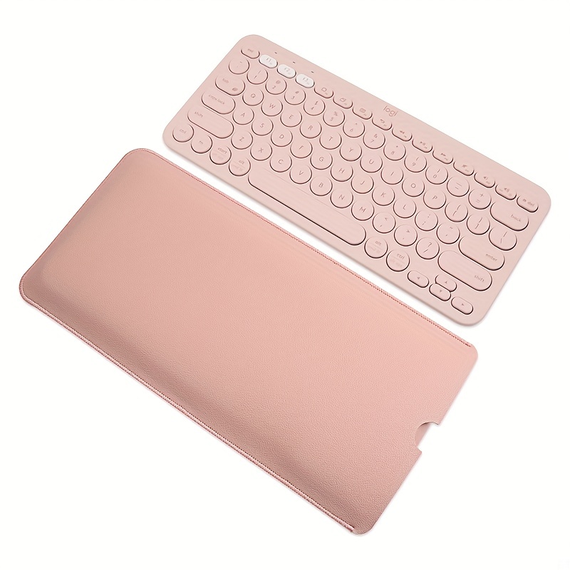 suitable for k380 keyboard bag apple double sided protective cover wireless bluetooth keyboard bag light and thin color block portable storage bag details 2