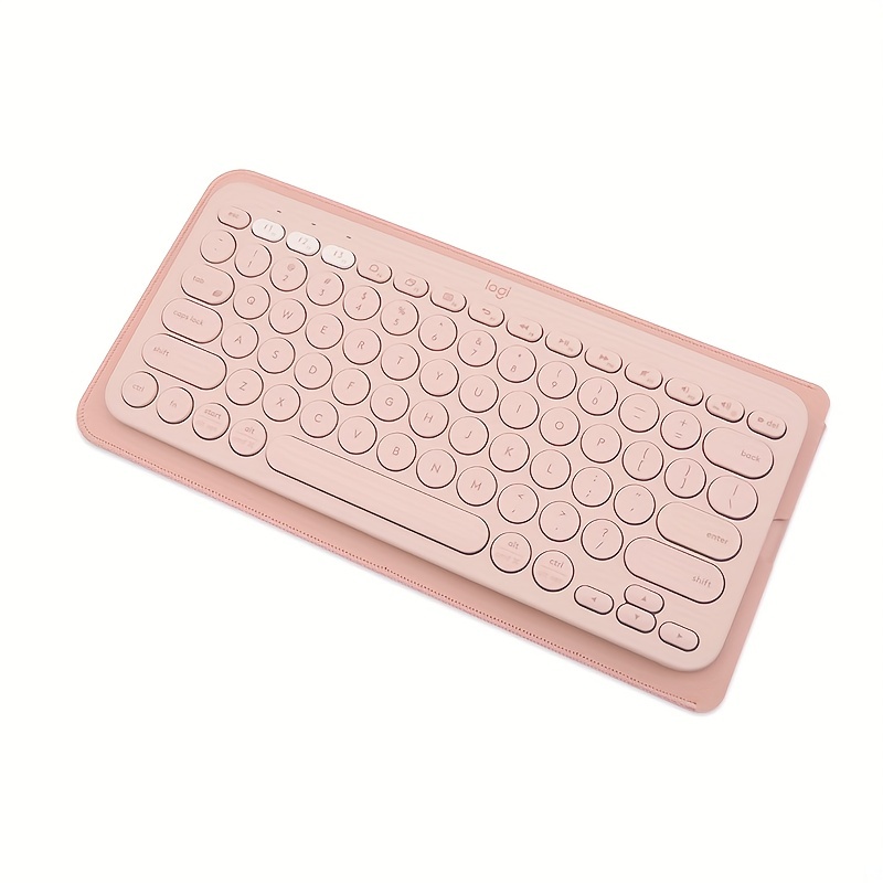 suitable for k380 keyboard bag apple double sided protective cover wireless bluetooth keyboard bag light and thin color block portable storage bag details 3