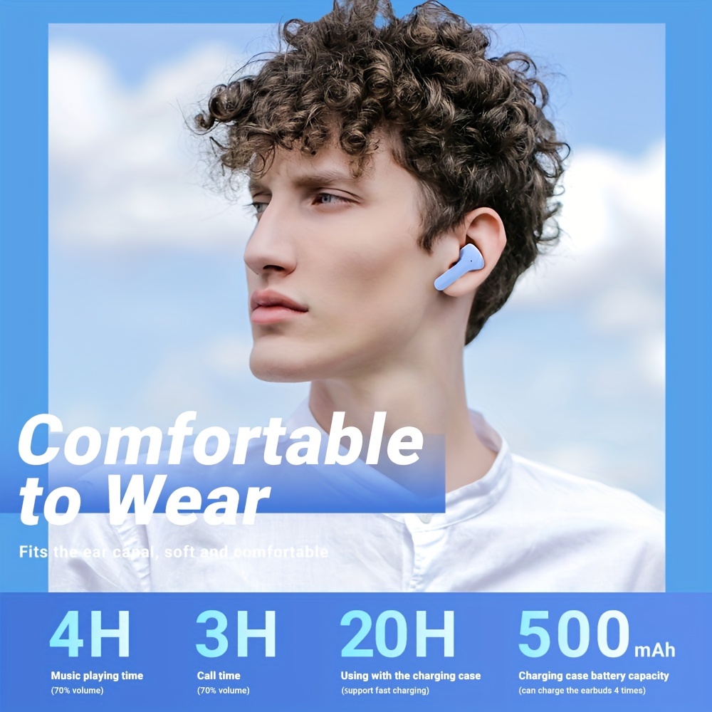 air31 wireless sports game low latency wireless headset color transparent warehouse wireless headset noise tws mini wireless earphone gaming headset with noise reduction microphone headphones details 4