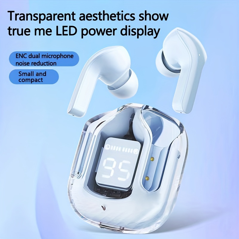 air31 wireless sports game low latency wireless headset color transparent warehouse wireless headset noise tws mini wireless earphone gaming headset with noise reduction microphone headphones details 5