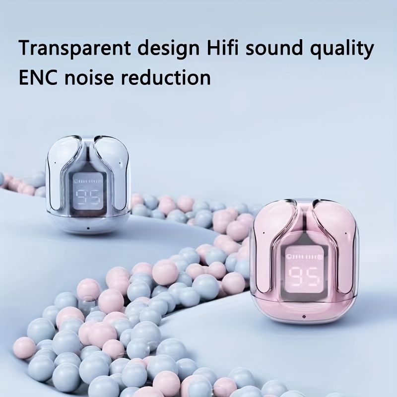 air31 wireless sports game low latency wireless headset color transparent warehouse wireless headset noise tws mini wireless earphone gaming headset with noise reduction microphone headphones details 7