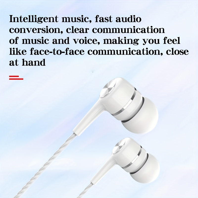 high quality semi in ear wired headphones with microphone perfect for mobile phones computers games karaoke more details 4