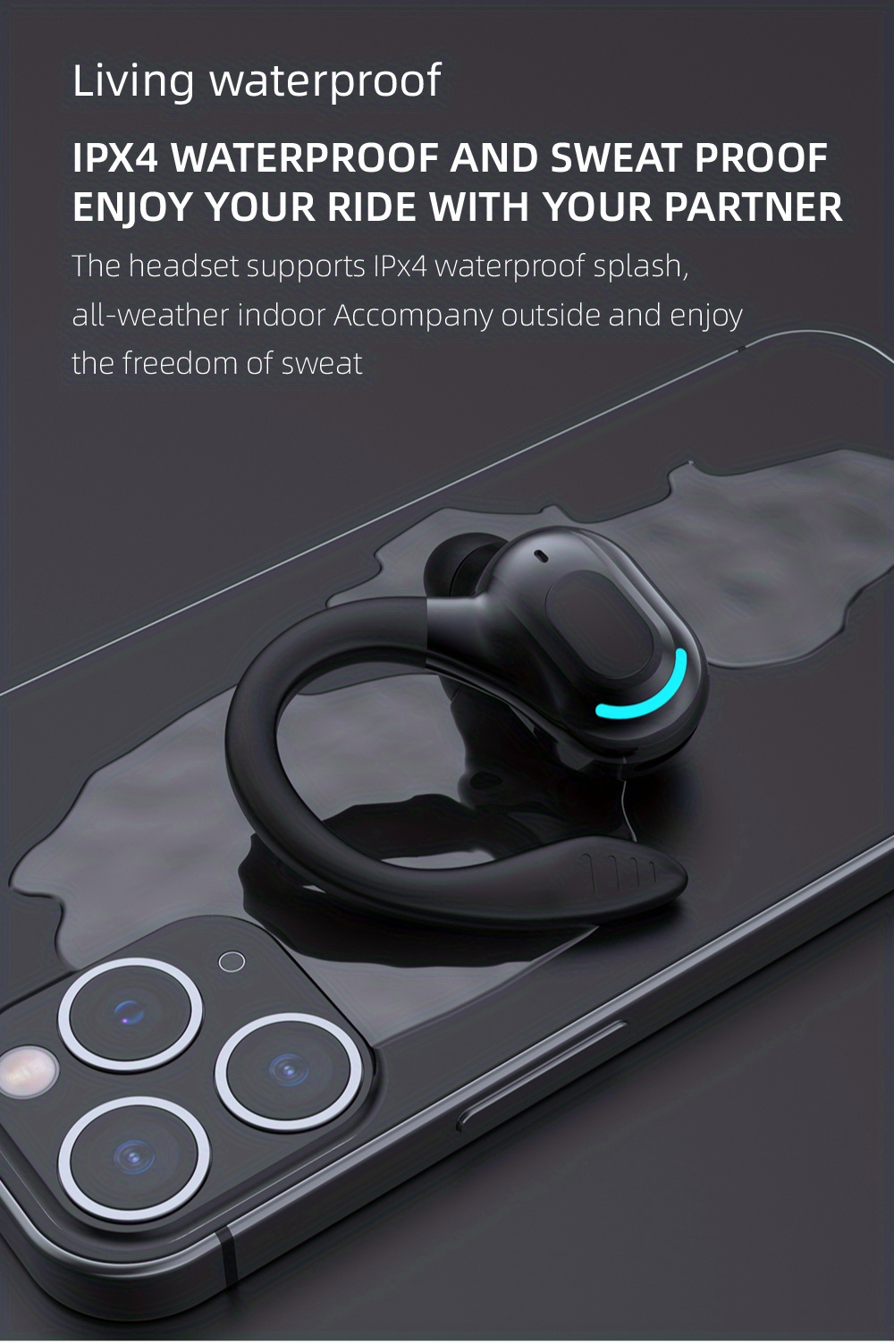 wireless mini earphones earplug type sports ultra long standby hifi sound quality waterproof wireless 5 2 details 10