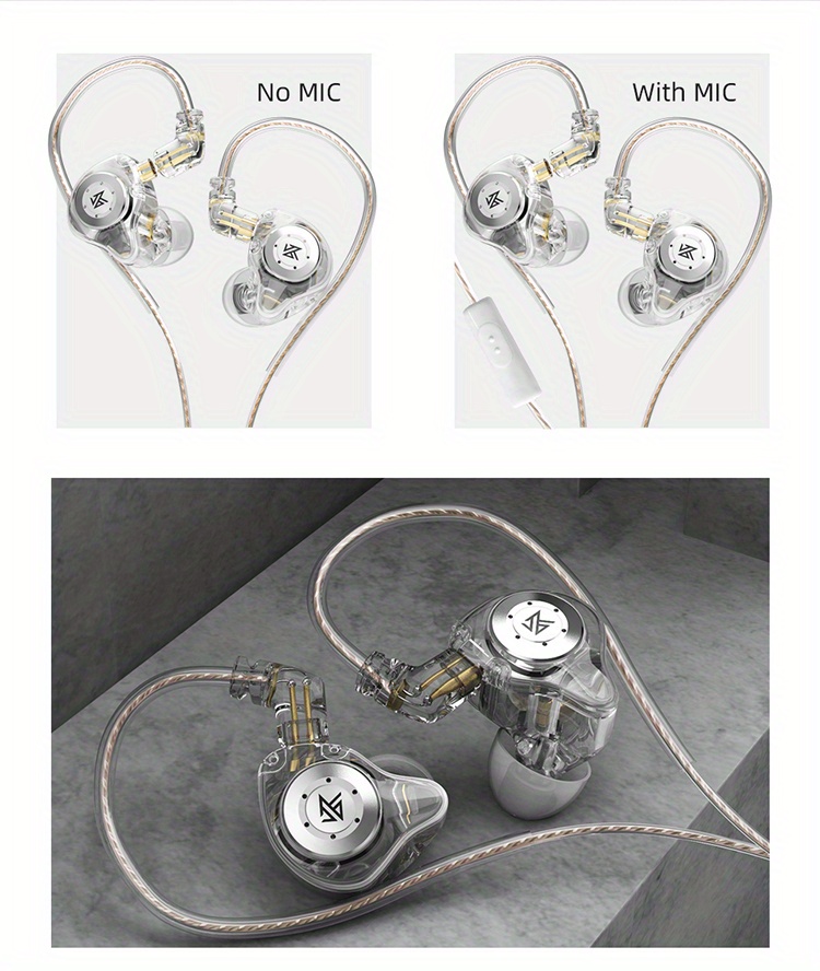 kz edx pro in ear monitor headphones wired iem earphones dual dd hifi stereo sound earphones noise cancelling earbuds details 8